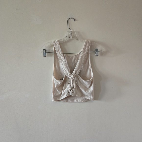 Kendall & Kylie Venus White Crop Top Small - Picture 3 of 6